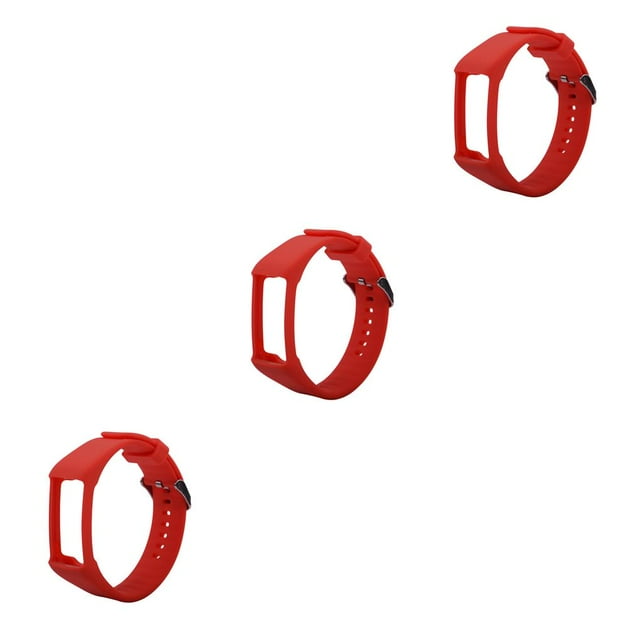 QualitChoice Remplacement pour Polar A360 A370 Bracelet Intelligent A370 Bracelet de Montre Bracelet Rouge 3ensemble