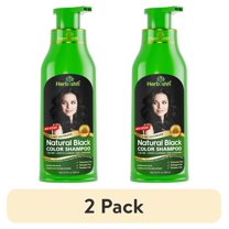 (2 pack) Herbishh Hair Color Shampoo For Gray Hair – Black Hair Dye Shampoo 3 In 1 | Ammonia-Free 500ml   Color Stain Remover | Hair Color Shampoo For Men & Women