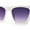 White Purple, variant on Womens Gothic Square Rectangle Cat Eye Plastic Fashion Sunglasses All Black