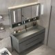 thumbnail image 1 of Light Luxury Nordic Bathroom Cabinet Floor Wall Slate Integrated Washbasin Bathroom Vanity Cabinet with Sink Bathroom Furniture My Lux Decor Round, 1 of 6