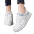 thumbnail image 3 of Wyzesi Espadrilles Rouges Femmes Amoureux Automne Mode Surface en Maille Respirante Brillante dans le Noir Espadrilles Légères Semelle Souple Non Petites Chaussures Blanches Slipy on Espadrilles Mules Femmes Espadrilles de Noël pour Femmes, 3 of 7