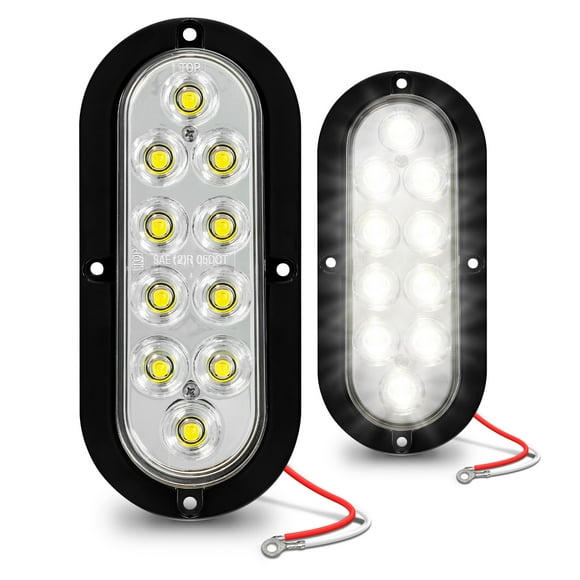 Kit de Luces Traseras LED Ovaladas de 6" para Remolque