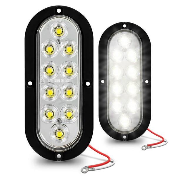 Kit de Luces Traseras LED Ovaladas de 6" para Remolque
