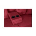 thumbnail image 3 of Sofá Cama con Portavasos de Lino Rojo con Tecnología Beehive Airflex Foam Modelo Silvestre, 3 of 9