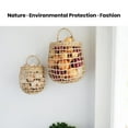 thumbnail image 4 of AMERTEER Hand Made Storage Basket  Large Capacity  Convenient  with Handle  Ginger Garlic Storage Hanging Basket  Kitchen Supplies, 4 of 8