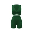 thumbnail image 6 of Hvyesh Workout Sets for Women 2 Piece Seamless Crop Tank High Waist Shorts Yoga Outfits Womens Tracksuits, 6 of 8