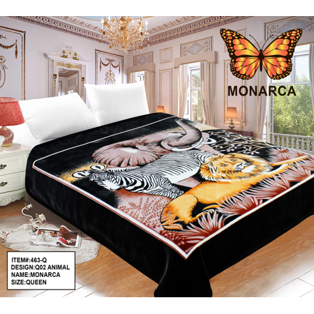 463-Q MONARCA ANIMAL/Q02 QUEEN ( 2021 ) 2PLY BLANKET
