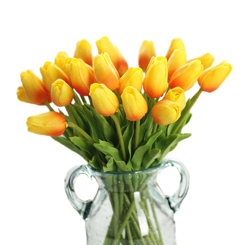 Mini Tulips Artificial Flowers Real Touch Tulipanes Artificiales Fake
