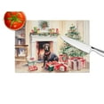 thumbnail image 4 of Labrador Retriever Cozy Christmas Glass Cutting Board Large 12 in x 15 in, 4 of 5