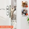 thumbnail image 3 of Pestillo de puerta para gato ANGGREK tope de puerta ajustable ABS a prueba de perros, 3 of 8