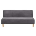 thumbnail image 1 of Sofa Bed Cover Stretch Velvet Futon Slipcover Modern Elastic Armless Furniture, 1 of 10
