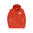 thumbnail image 1 of Gravity Outdoor Co. Zip-Up Hoodie - Orange - White Logo - 2X-Large, 1 of 2