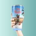 thumbnail image 3 of Merry Christmas Woofmas Xmas Noel Akita Elf Candy Cane Snow 30oz Stainless Steel Tumbler Insulated Cup with Lid Inu Dog Lover - 13017, 3 of 5