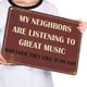 thumbnail image 3 of Chapa Metal Vintage My Neighbors Pintura Hierro Rectangular Pared 40x30cm, 3 of 8