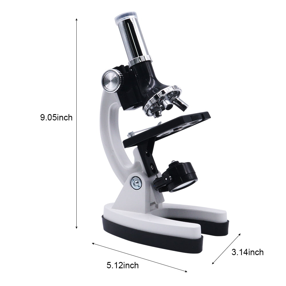 Details about   USA'Blue Educational Kids Microscope Set Metal Arm&Base Muti Magnific 