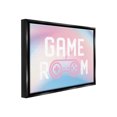 thumbnail image 4 of Stupell Industries Pastel Gamer Room Sign Typography Painting Black Floater Framed Canvas Art Print Wall Art, 21 x 17, 4 of 10