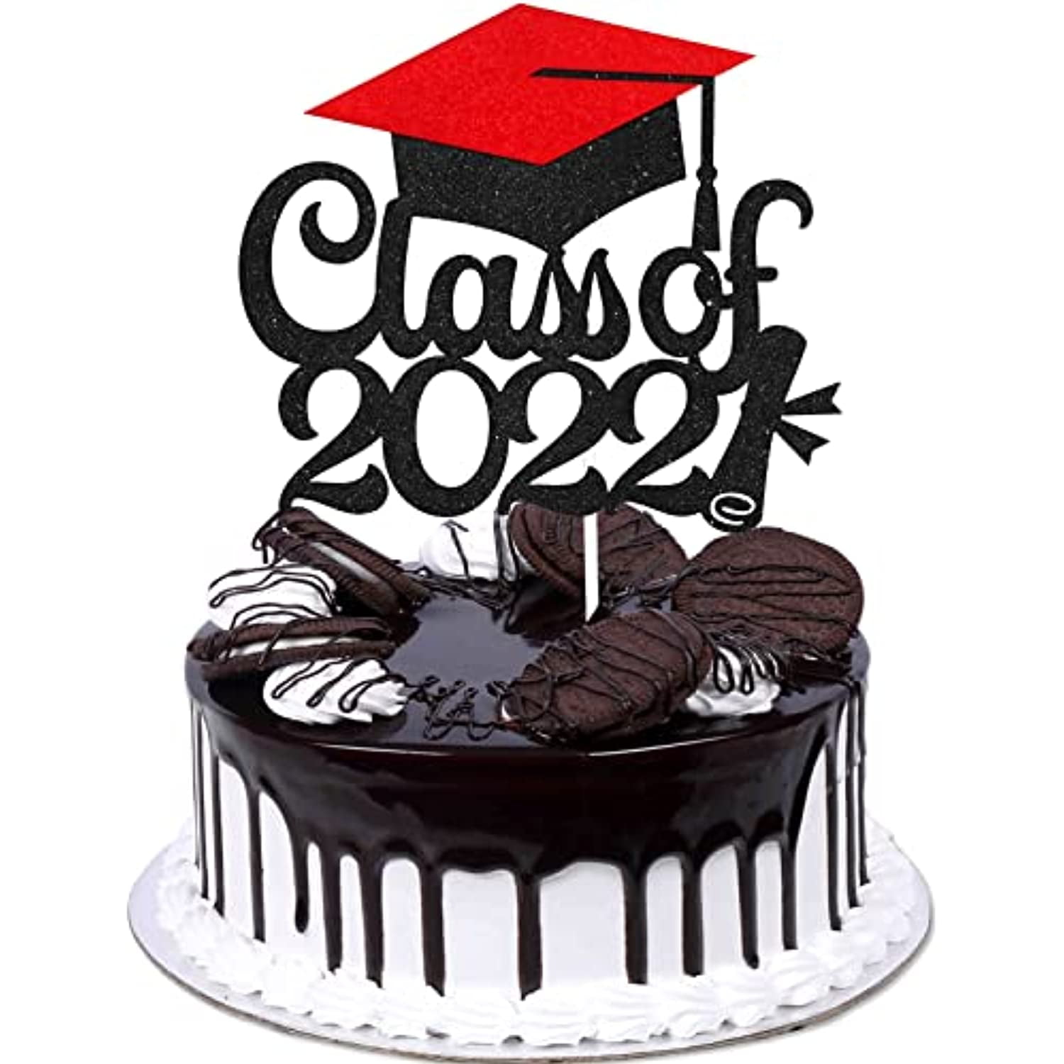 2019 Graduation Cake Topper Doctorial Hat Acrylic Cake Packing Card Decorations 