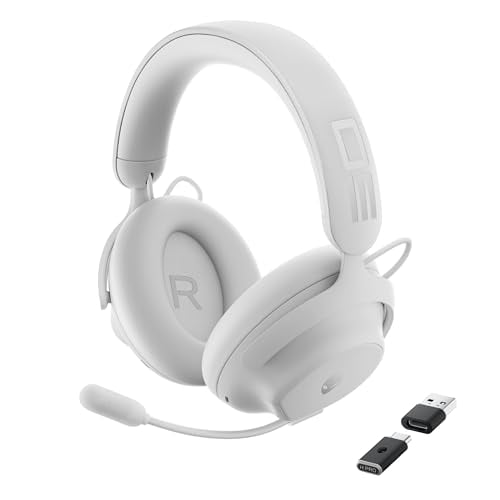 Auriculares inalámbricos para juegos Alienware Pro: con cable/inalámbricos, Bluetooth 5.3, carga rápida de 15 minutos, salida de audio de 20 Hz, tiempo de conversación con batería (ANC activado) hasta