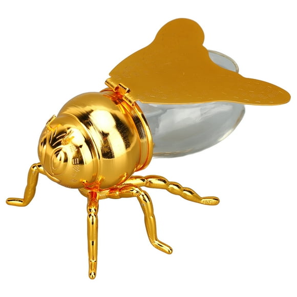 Honey Jar Bee Shaped Beehive Honey Pot Glass Honey Pot Kitchen Spice Jar for Home Hotel Restaurant