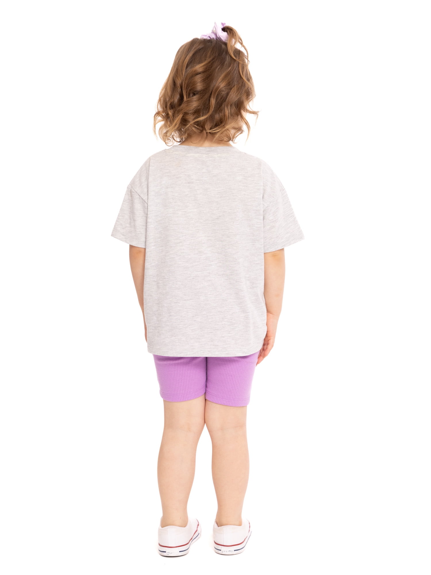 Grateful Dead Toddler Girls Graphic Tee and Bike Shorts Set, 2-Piece, Sizes 12M-5T