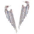 thumbnail image 4 of Rhinestone Tassel Earrings for Women with Multi Color and Sparkling Design 1 Pair, 4 of 5