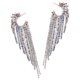 thumbnail image 4 of Rhinestone Tassel Earrings for Women with Multi Color and Sparkling Design 1 Pair, 4 of 5
