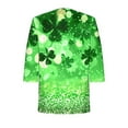 thumbnail image 7 of Cardigans for Women St. Patrick's Day,Chiffon Summer Kimono Cardigan 3/4 Sleeve Open Front Beach Kimono Hawaiian Floral Printed Lightweight Casual Beach Cover Up Plus Size Green S, 7 of 7