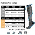 thumbnail image 3 of 5 Pairs Medical Sport Copper Compression Socks With Anti-slip Silicone for Women & Men Circulation 15-20 mmhg is Best Support for Athletic Running Cycling, Nursing, Travel, 3 of 6