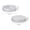 2Pcs, variant on 1 Pcs Metal Tin Can with Clear Top Window Lid, Round Empty Containers, for Kitchen, Office, Candles, Candies 3.54x0.78"