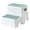 Green, variant on BATTOP Toddler Step Stool, 2 Step Stools for Kids with Anti-Slip Surface and Rubber Bottom, Kids Step Stool for Toilet Potty Training, Bathroom, Kitchen(Gray)