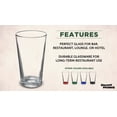 thumbnail image 2 of 10 Personal Mixing Glasses Set, 20 oz. - Pub Glass, Thick Base - Clear, 2 of 5