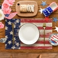 thumbnail image 6 of Sm:)e American Flag 4th of July Placemats Set of 4 12x18 Inches, Durable and Easy Cleaning Perfect for Independence Day Celebration and Family Gathering, 6 of 7