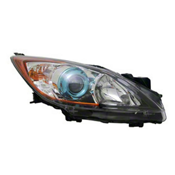 KAI New OEM Replacement Driver Side Headlight Lens And Housing, Fits 2012-2013 Mazda 3