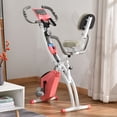 thumbnail image 2 of Soozier 3 in 1 Folding Exercise Bike w/ 8-Level Magnetic Resistance, Pink, 2 of 10