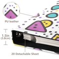 thumbnail image 3 of FORMRS 3 Ring Photo Album 4"x6" Self Adhesive Large Capacity PU Leather Cover, Purple Retro Pattern, 3 of 8