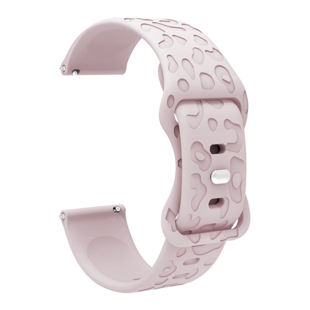 【20mm】 Sporty transpirable correa de reloj de silicona a prueba de sudor a prueba de agua y cómoda experiencia de uso compatible con Smartwatch