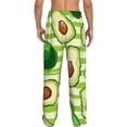 thumbnail image 3 of Haiem Avocado Green Striped Men's Pajama Pants Ultra Lightweight Pjs Bottoms Sleepwear Bottom Pants with Pocket Drawstring-Medium, 3 of 9