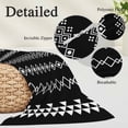 thumbnail image 3 of Black Boho Throw Pillow Cover 20 x 36 Inch Decorative Pillow Cover Ethnic Tribe Striped Vintage Lumbar Pillowcase Seasonal Rectangle Cushion Case for Couch Sofa Bed Living Room, 3 of 9