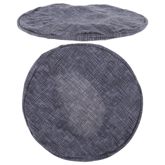 UPOUART Set of 2 Dark Polyester Round Stool Covers with Elastic Fit Seat Protectors for Home and Bar Chairs
