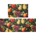 thumbnail image 1 of Fall Fruit Kitchen Rugs Set 2 Piece Vintage Black Farmhouse Decorative Rug Runner for Kitchen Low-Profile Floor Mats Decorations for Home Kitchen (17.7x47.2+17.7x23.6), 1 of 6