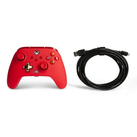 PowerA Enhanced Wired Controller for Xbox Series X|S - Red