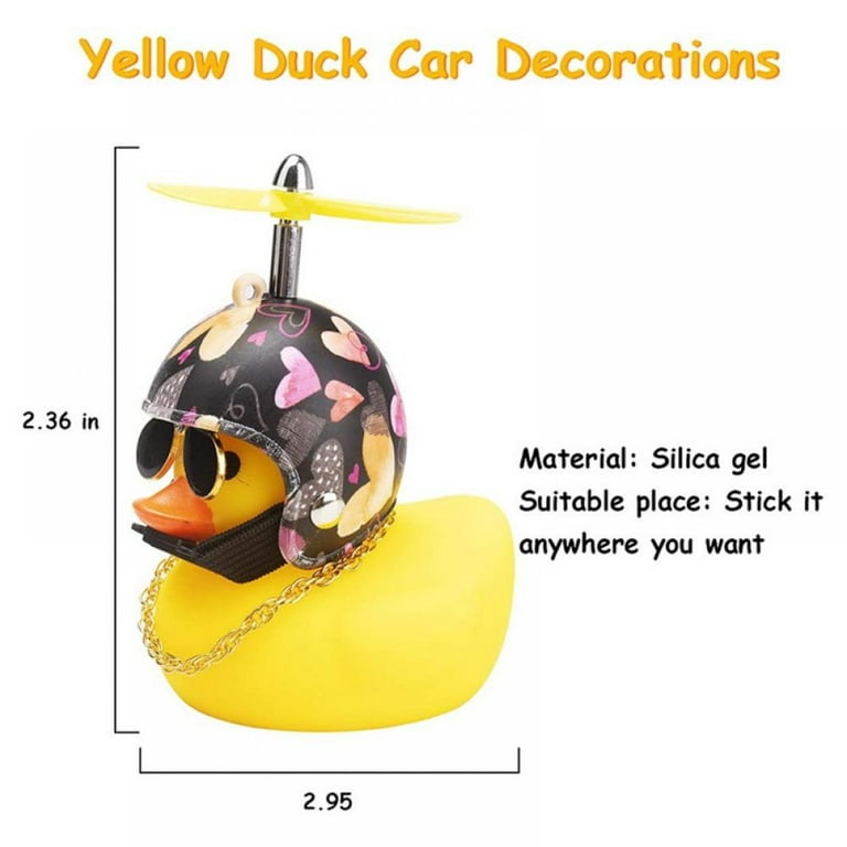 Rubber Duck Toy Car Ornaments Yellow Duck Car Dashboard Decorations