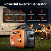 Efurden 5000W Portable Inverter Generator, Quiet Gas Generator with ECO Mode for Home Backup and Outdoor Camping, RV Ready, EPA Compliant