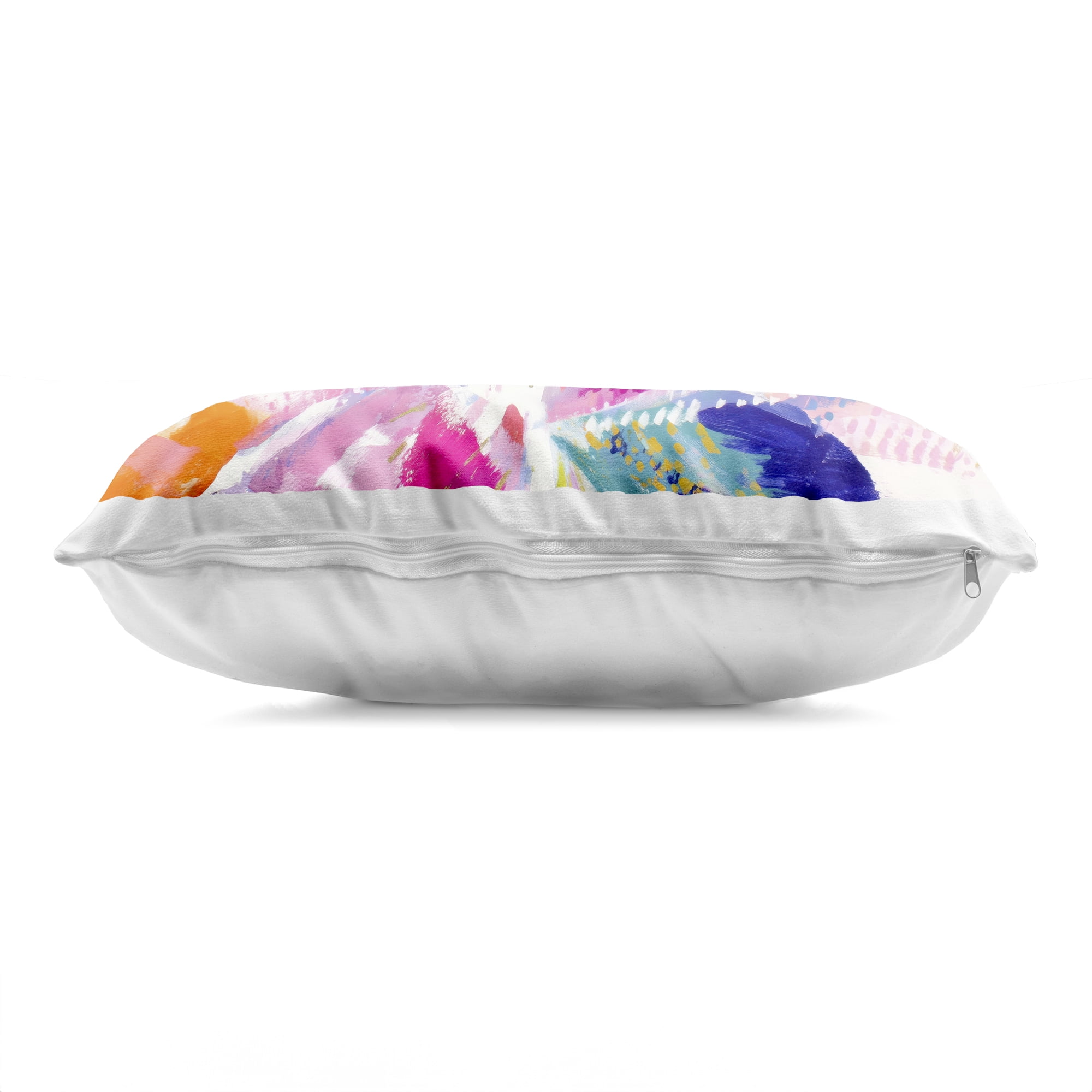 Stupell Industries Flower Burst in Vibrant Tones Decorative Printed Throw Pillow, design by Chromatic Storm Studio, 14 x 7 x 20