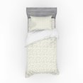 thumbnail image 1 of Spring Duvet Cover Set, Curvy Swirling Flower Twigs Leaves and Petals Scroll Revival Pattern, Bedding Set with Shams and Fitted Sheet, 3 Sizes, by Ambesonne, 1 of 3
