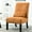 Orange, variant on Graffiti Design Chenille | Armless Accent Chair for Relaxing with Pillow | Unique and Appealing Seating