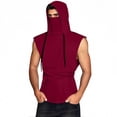 thumbnail image 4 of BUIGTTKLOP Sleeveless Shirts for Mens Hooded Tank Tops with Face Mask Sun Protection Hoodies Lightweight Athletic Shirt, 4 of 6