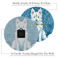 thumbnail image 3 of Pixel dog 9.8 Inch Round Acrylic Wall Clock - Silent Non Ticking Clock Battery Powered for Kitchen Bedroom Living Room Office - Suitable for Any Room Wall Clocks, 3 of 6