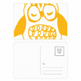 thumbnail image 1 of Cartoon Fat Owl Protect Animal Pet Lover Postcard Set Birthday Mailing Thanks Greeting Card, 1 of 3