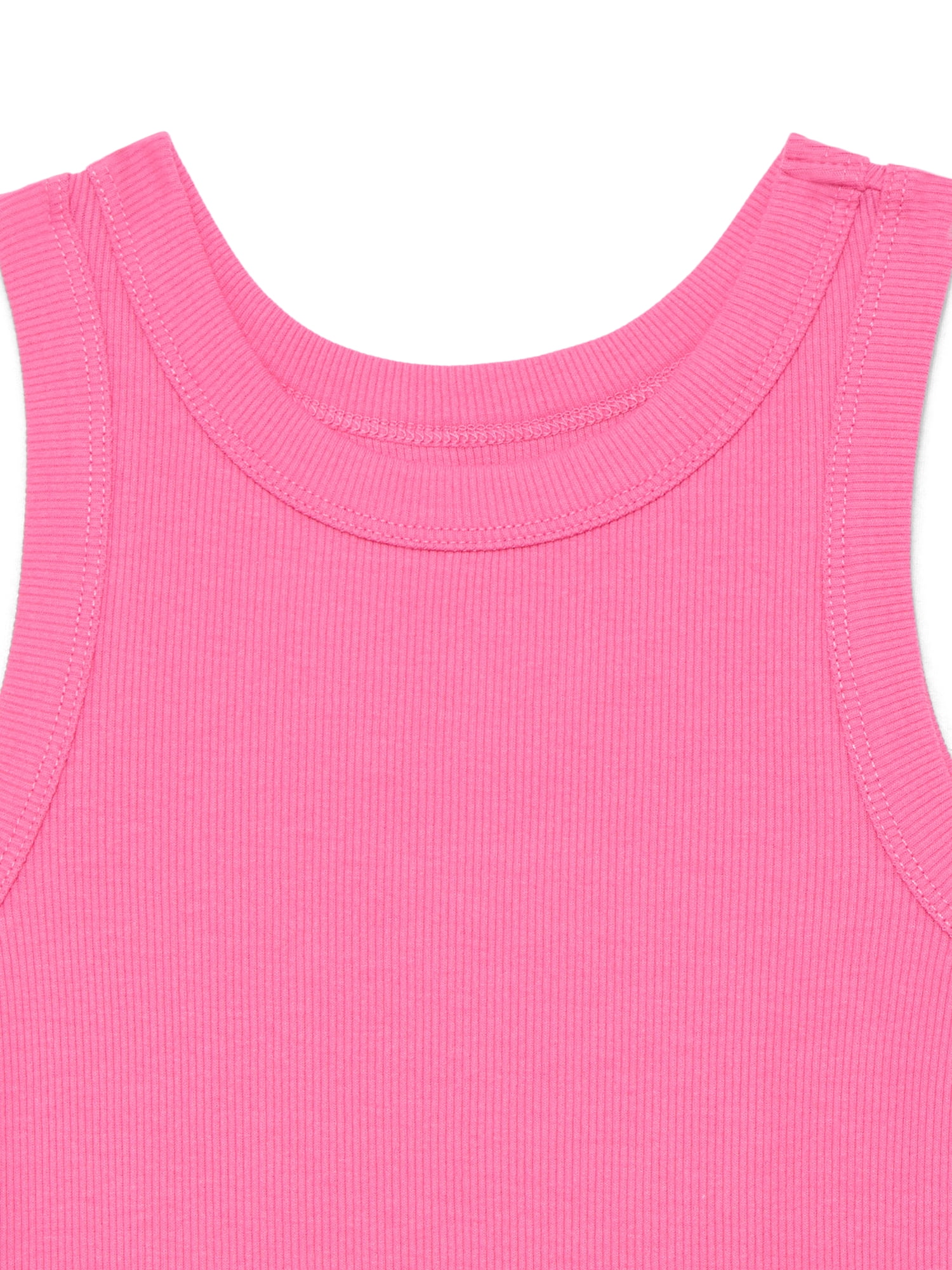 Wonder Nation Girls Kid Tough Ribbed Tank Top, Sizes 4-18 & Plus